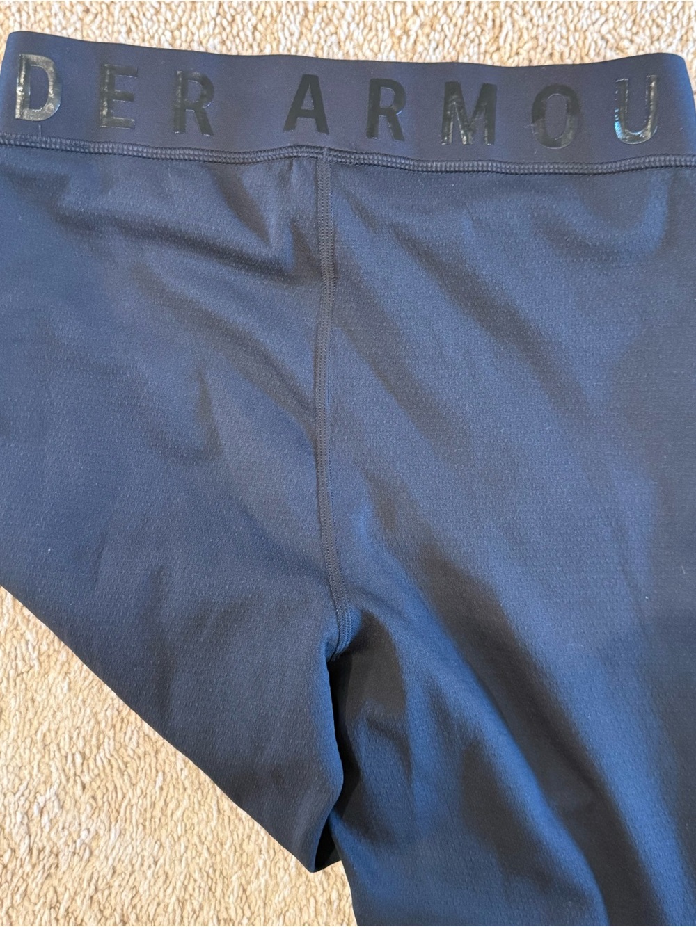 Under Armour Black Women's Leggings with Branded Waistband